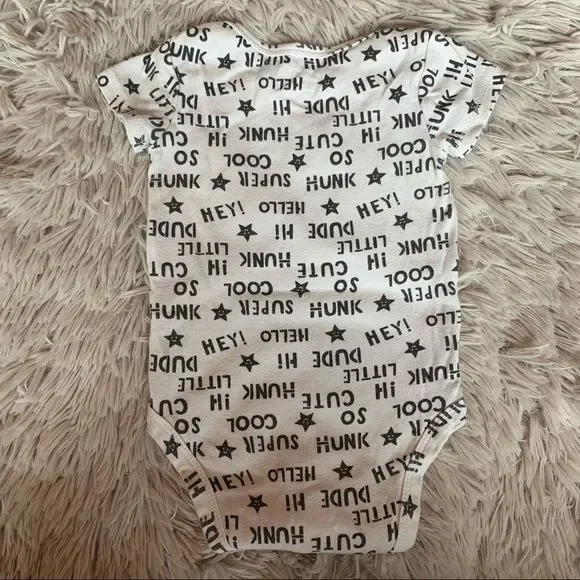 Hunk Hi Little Dude Hey Cute Super Cool Bodysuit - Picture 7 of 7